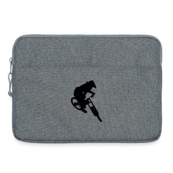 Saut en vélo de descente - Sacoche pour ordinateur portable 15 pouces - gris chiné - Devant