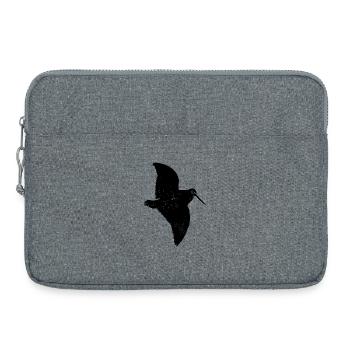 becasse chasse chasseur nature animal gibier  - Sacoche pour ordinateur portable 15 pouces - gris chiné - Devant