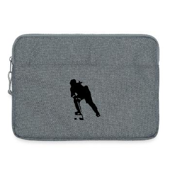 Hockey féminin - Sacoche pour ordinateur portable 15 pouces - gris chiné - Devant