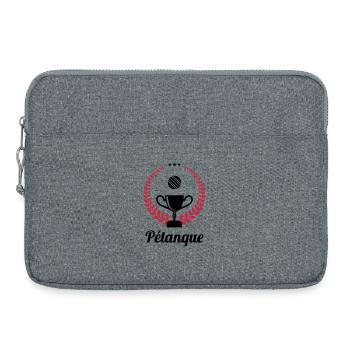 Petanque / Boules / Sport / Game / Pastis - Laptop bag 15" - heather grey - Front