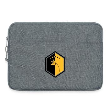 Saut à la Perche Sauteur Sport Sportif Athlète - Sacoche pour ordinateur portable 15 pouces - gris chiné - Devant