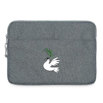 Colombe de la Paix - Sacoche pour ordinateur portable 15 pouces - gris chiné - Devant