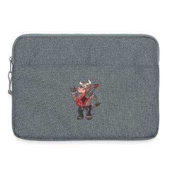 Rocker / Taurus Guitarist - Laptop bag 15" - heather grey - Front