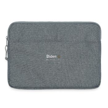 T-shirt critique de l’économie de Biden - Sacoche pour ordinateur portable 15 pouces - gris chiné - Devant