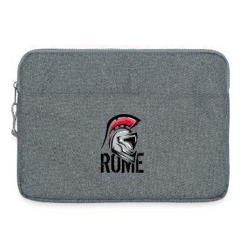 Rome Rome Roman Symbole Illustration Casque Gladiateur - Sacoche pour ordinateur portable 15 pouces - gris chiné - Devant