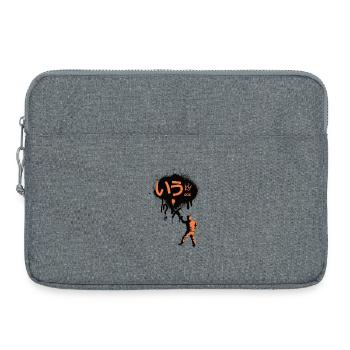 Abstrakt Sprayer Logo - Laptoptasche 15" - Grau meliert - Vorne