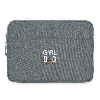 Girl Dad : son protecteur pour toujours - Sacoche pour ordinateur portable 15 pouces - gris chiné - Devant