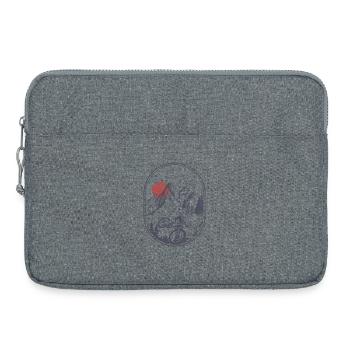 Sunset Peak Mountainbike-Abzeichen - Laptoptasche 15" - Grau meliert - Vorne
