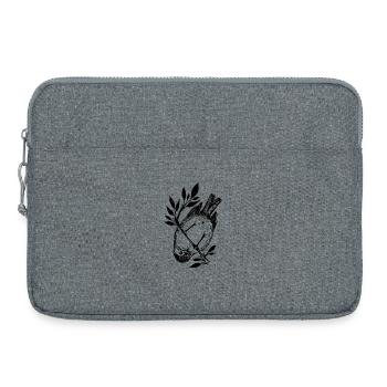 Kleiner frecher Vogel - Laptoptasche 15" - Grau meliert - Vorne