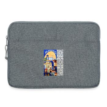 EG Urlaub I Marokko I Orient I Geschenk I Reisen - Laptoptasche 15" - Grau meliert - Vorne