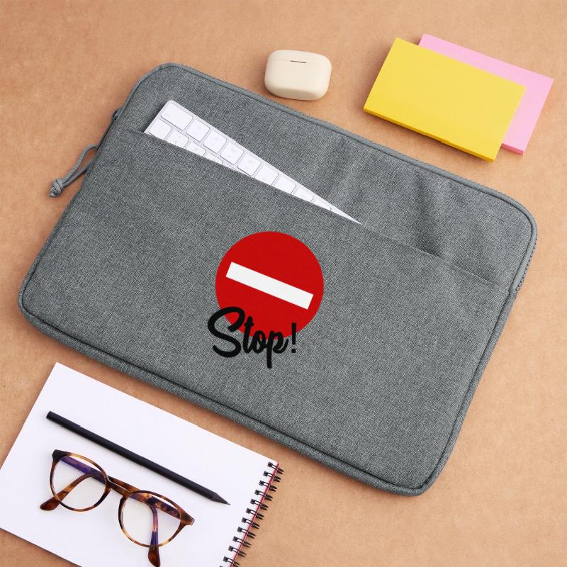 STOP. MESSAGE. QUOTATION. PANEL. DAD. MOTORCYCLE Laptop bag 15"