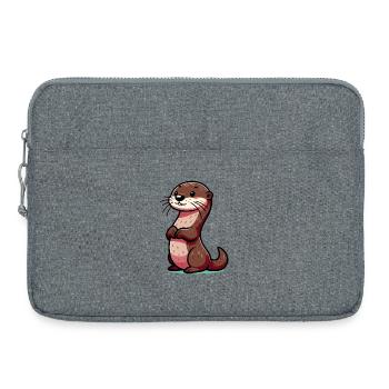 Loutre - Sacoche pour ordinateur portable 15 pouces - gris chiné - Devant