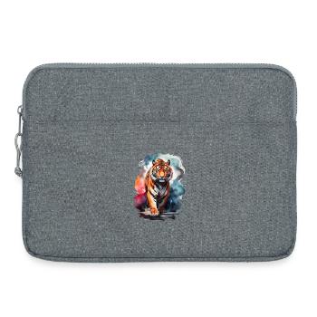 Tiger Spirit - Laptop bag 15" - heather grey - Front