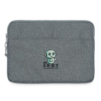 Not a Robot, Just Programmed This Way - Laptop bag 15" - heather grey - Front