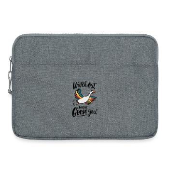 Watch Out, I Might Goose You! - Laptop bag 15" - heather grey - Front