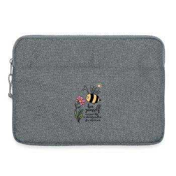 Bee Yourself - Laptop bag 15" - heather grey - Front