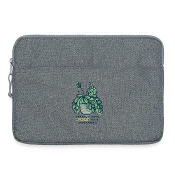 Sorry I Have Plants Weekend - Laptoptasche 15" - Grau meliert - Vorne