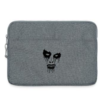 The Black Face of Evil - Laptop bag 15" - heather grey - Front