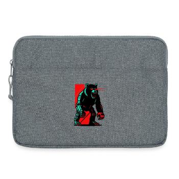 Mecha Techno Bär - Laptoptasche 15" - Grau meliert - Vorne