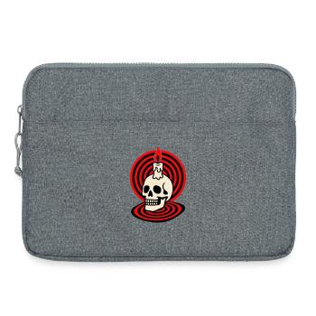Hypno Skull - Laptoptasche 15" - Grau meliert - Vorne