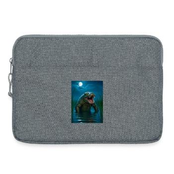 Bunyip, monstrous swamp beast of Australian myth - Laptop bag 15" - heather grey - Front