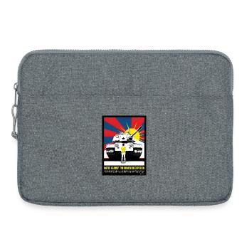 UNITED AGAINST CHINA'S ILLEGAL OCCUPATION - Laptop bag 15" - heather grey - Front