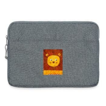 Ami lion radieux - Sacoche pour ordinateur portable 15 pouces - gris chiné - Devant