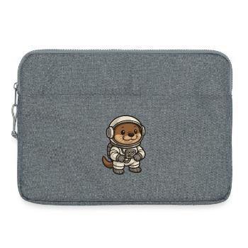 Illustration de chat de l'espace - Sacoche pour ordinateur portable 15 pouces - gris chiné - Devant