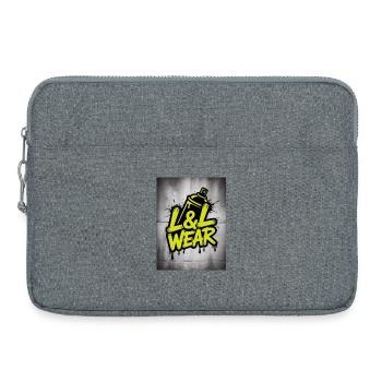Graffiti Spray Dose Streetwear Design - Laptoptasche 15" - Grau meliert - Vorne