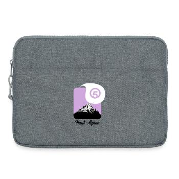 Haut-Alpine 05 département des hautes-alpes - Sacoche pour ordinateur portable 15 pouces - gris chiné - Devant