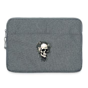 Crâne - Sacoche pour ordinateur portable 15 pouces - gris chiné - Devant