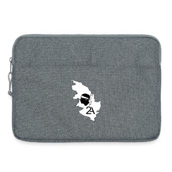 Corse du sud - Sacoche pour ordinateur portable 15 pouces - gris chiné - Devant