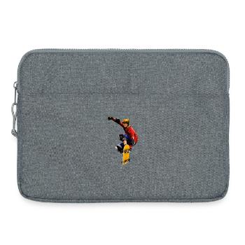 Skater Action Gelbes Board Artwork - Laptoptasche 15" - Grau meliert - Vorne
