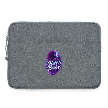 Y2K Retro – Glitch Babe - Laptop bag 15" - heather grey - Front