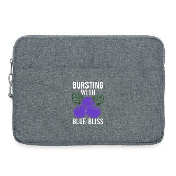 Blueberry Lustige Obst  Frucht Blaubeere Vintage - Laptoptasche 15" - Grau meliert - Vorne