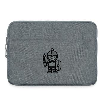 Krieger - Laptoptasche 15" - Grau meliert - Vorne