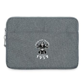 66. Geburtstag à plein régime depuis 11/1959 - Sacoche pour ordinateur portable 15 pouces - gris chiné - Devant