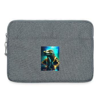 Sobek – Gardien du Nil - Sacoche pour ordinateur portable 15 pouces - gris chiné - Devant