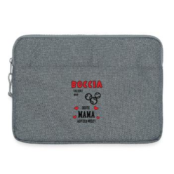 Joueuse de boccia Maman Joueuse de boccia Maman Boule - Sacoche pour ordinateur portable 15 pouces - gris chiné - Devant