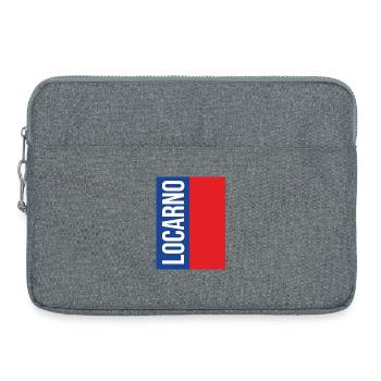 Traditional Ticino souvenir - Laptop bag 15" - heather grey - Front