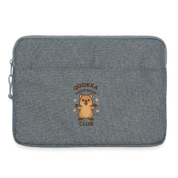 Club du bonheur Quokka - Sacoche pour ordinateur portable 15 pouces - gris chiné - Devant