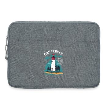 Cap Ferret Arcachon Bay Oysters Ocean Nature - Laptop bag 15" - heather grey - Front