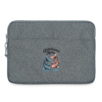 Cadeau Mariage Humoristique Couple Pêche Officiel - Sacoche pour ordinateur portable 15 pouces - gris chiné - Devant