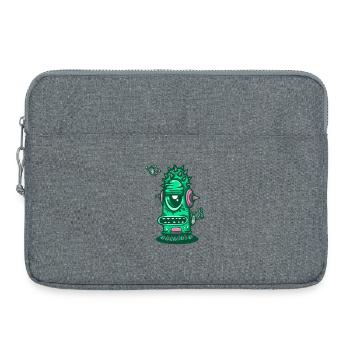 Retro Musical Thorn Monster - Laptop bag 15" - heather grey - Front