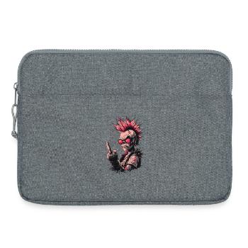 Punk Skeleton Style - Laptop bag 15" - heather grey - Front