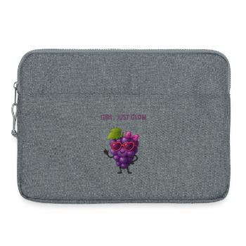 Grappa Glow Girl Power - Laptop bag 15" - heather grey - Front