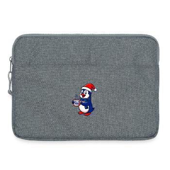 Cozy Pinguin - Laptoptasche 15" - Grau meliert - Vorne