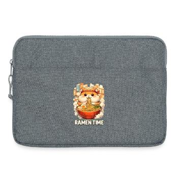 Ramen Hamster - Sacoche pour ordinateur portable 15 pouces - gris chiné - Devant