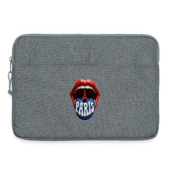 Pop Art de la Langue de Paris - Sacoche pour ordinateur portable 15 pouces - gris chiné - Devant