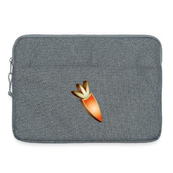 Biscuits à la carotte dans un design de Pâques - Sacoche pour ordinateur portable 15 pouces - gris chiné - Devant